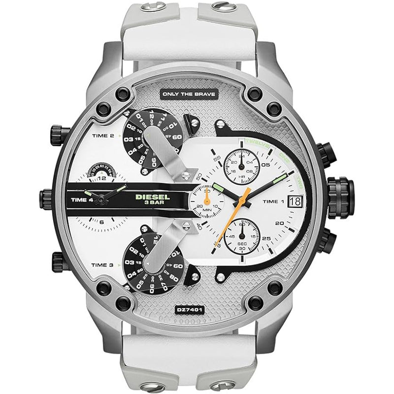 Diesel Mr. Daddy 2.0 Chronograph Quartz White Dial Men's Watch