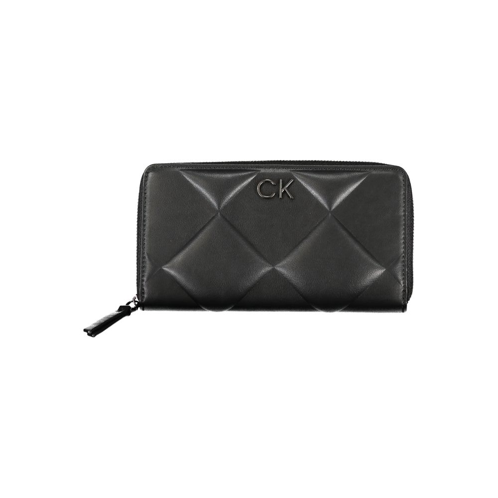 Black Polyester Women Wallet