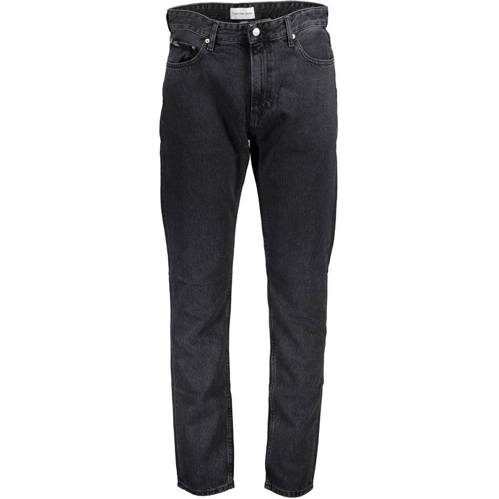 Black Cotton Men Jeans