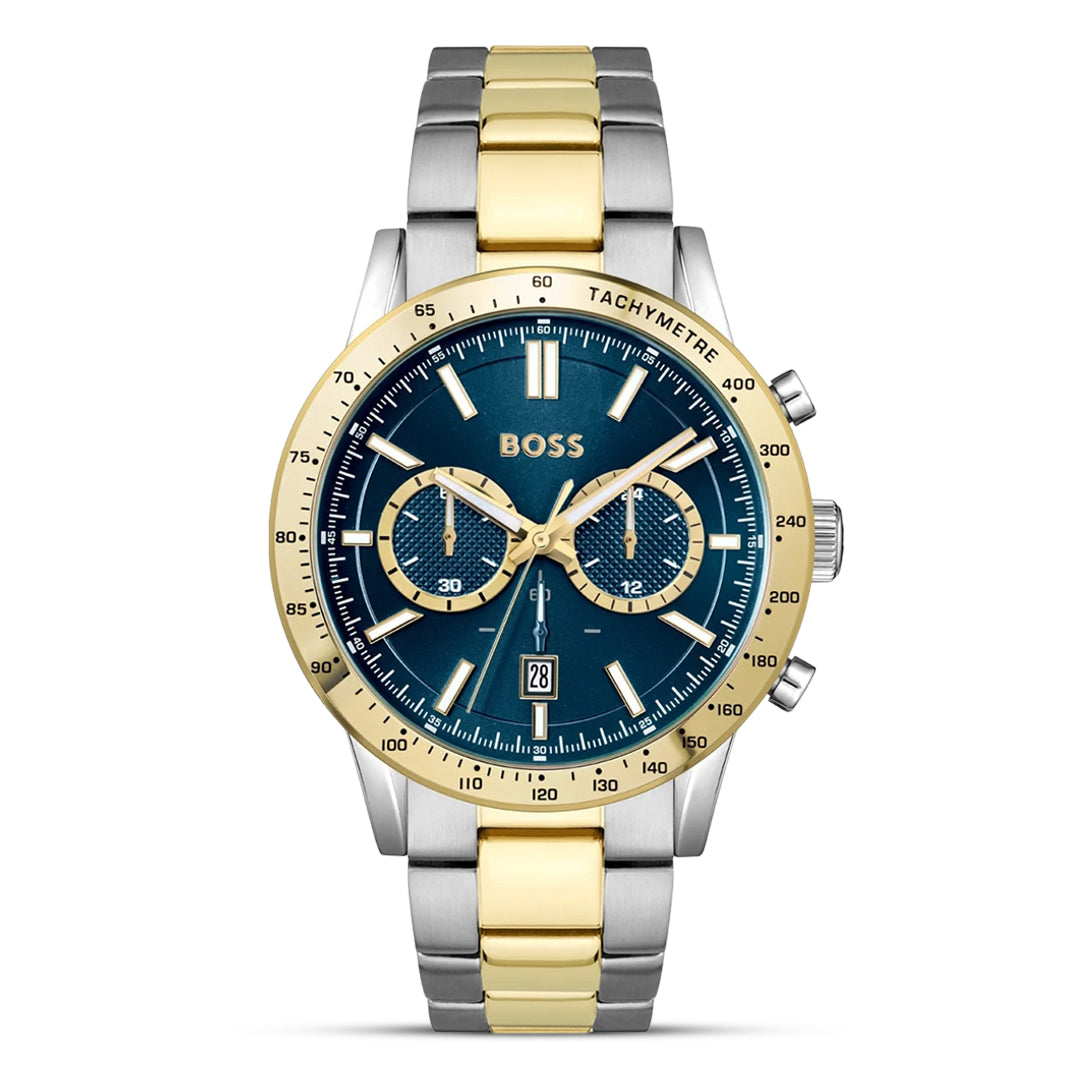 HUGO BOSS ALLURE TWO TONE BLUE DIAL MEN'S WATCH | HB1514163