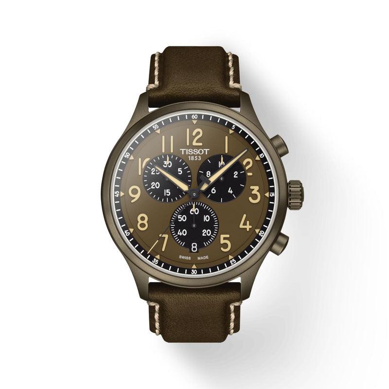 Tissot Chrono XL Quartz Khaki Dial Men's Watch