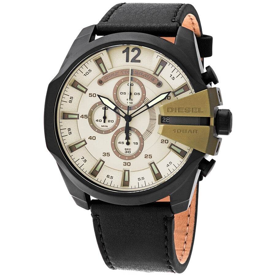Diesel Mega Chief Chronograph Quartz Light Green Dial Men's Watch